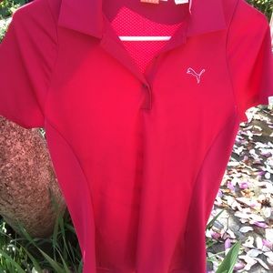 Puma lifestyle sport shirt hot pink small ,